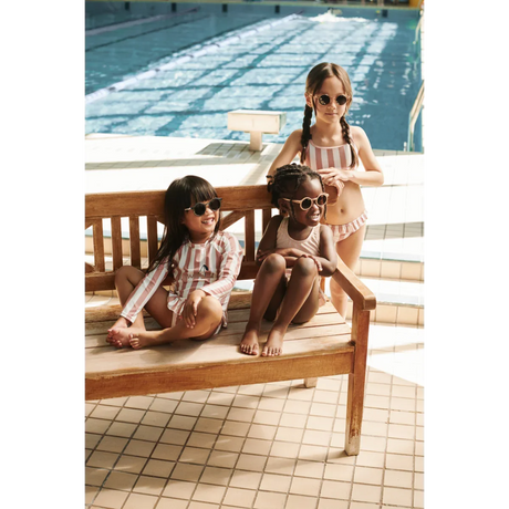 LIEWOOD Kinder Langarm Badeanzug Dagny "Coral blush / creme de la creme stripe"