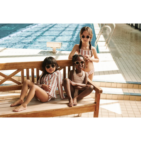 LIEWOOD Kinder Langarm Badeanzug Dagny "Coral blush / creme de la creme stripe"