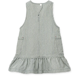 LIEWOOD Angelica Denim-Kleid mit Print und Rüschen "Classic navy / Creme de la creme"