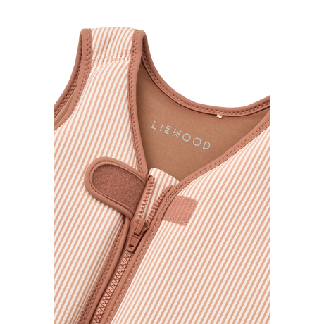 LIEWOOD Kinder Schwimmweste Dove Seersucker "Y/D stripe Pale tuscany / Creme de la creme"