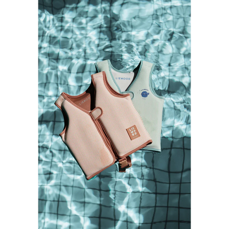 LIEWOOD Kinder Schwimmweste Dove Seersucker "Y/D stripe Pale tuscany / Creme de la creme"