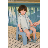LIEWOOD Kinder Schwimmweste Dove Seersucker "Peppermint / Sandy"
