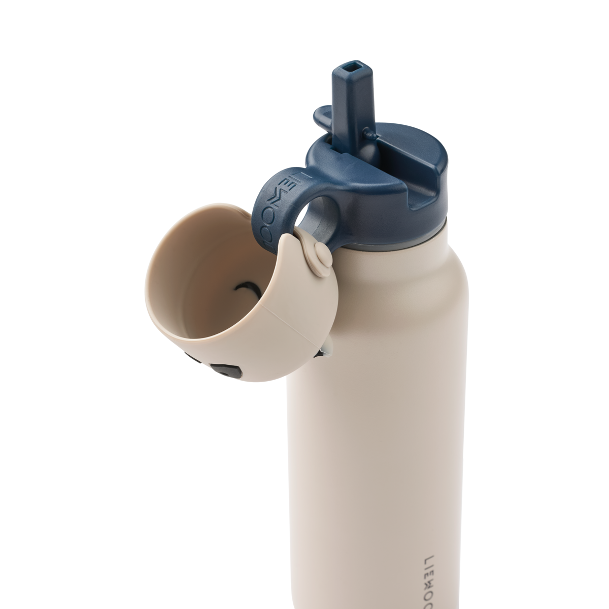 LIEWOOD Falk Wasserflasche mit Panda‑Deckel 350 ml
