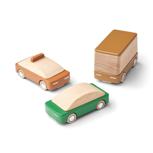 Liewood Village Autos aus Holz 3er-Pack