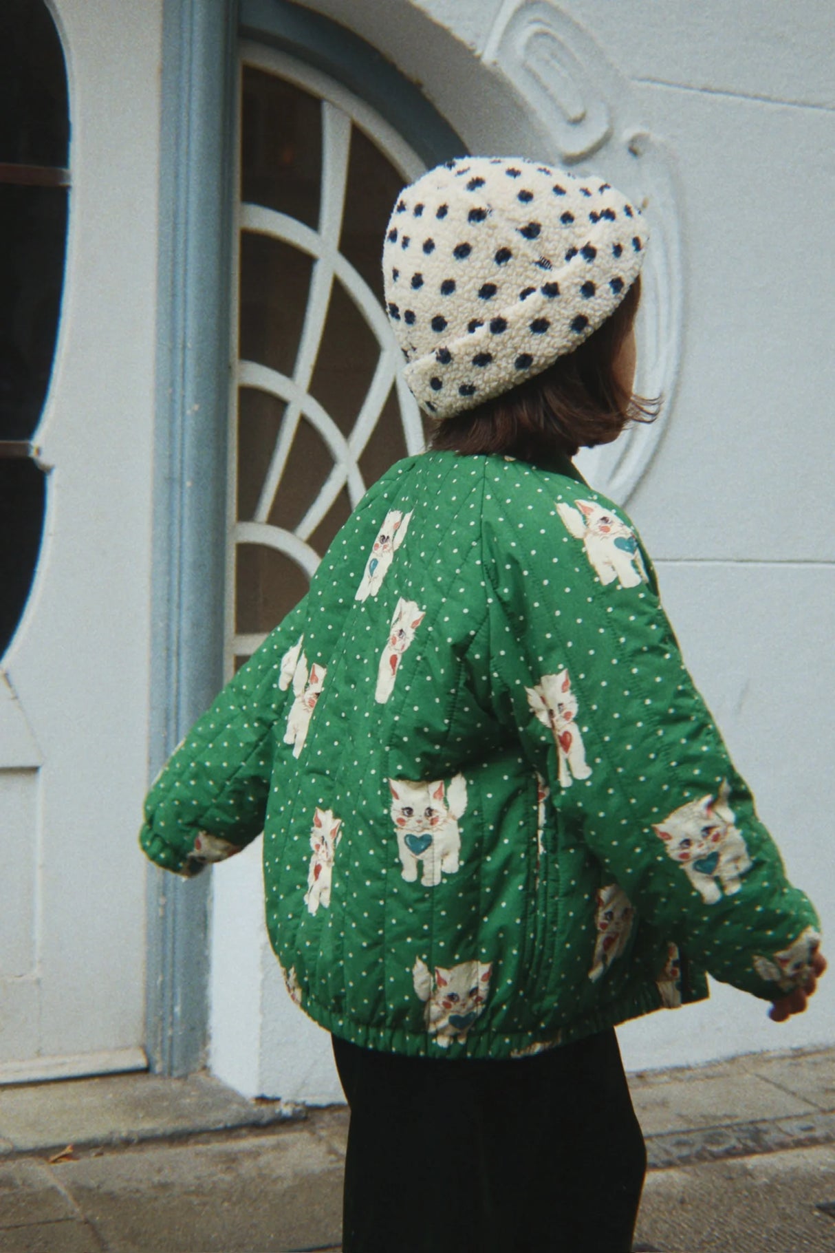 Konges Sløjd Juno Bomberjacke Dot Miao Verde – Outfit Detail