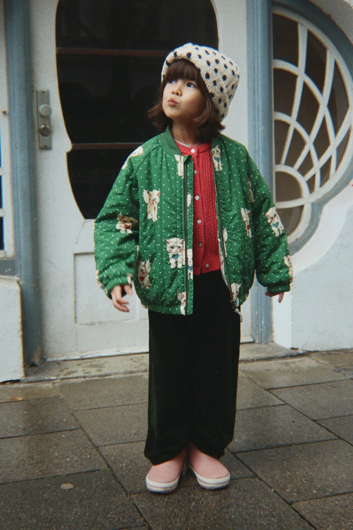 Konges Sløjd Juno Bomberjacke Dot Miao Verde – Kinder Outfit