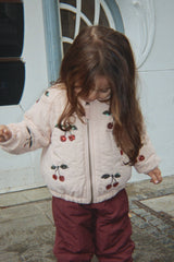 Konges Sløjd Juno Pailletten-Bomberjacke Cameo Rose – Kinder Outfit