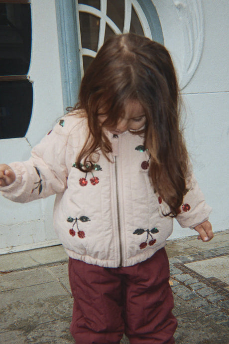 Konges Sløjd Juno Pailletten-Bomberjacke Cameo Rose – Kinder Outfit