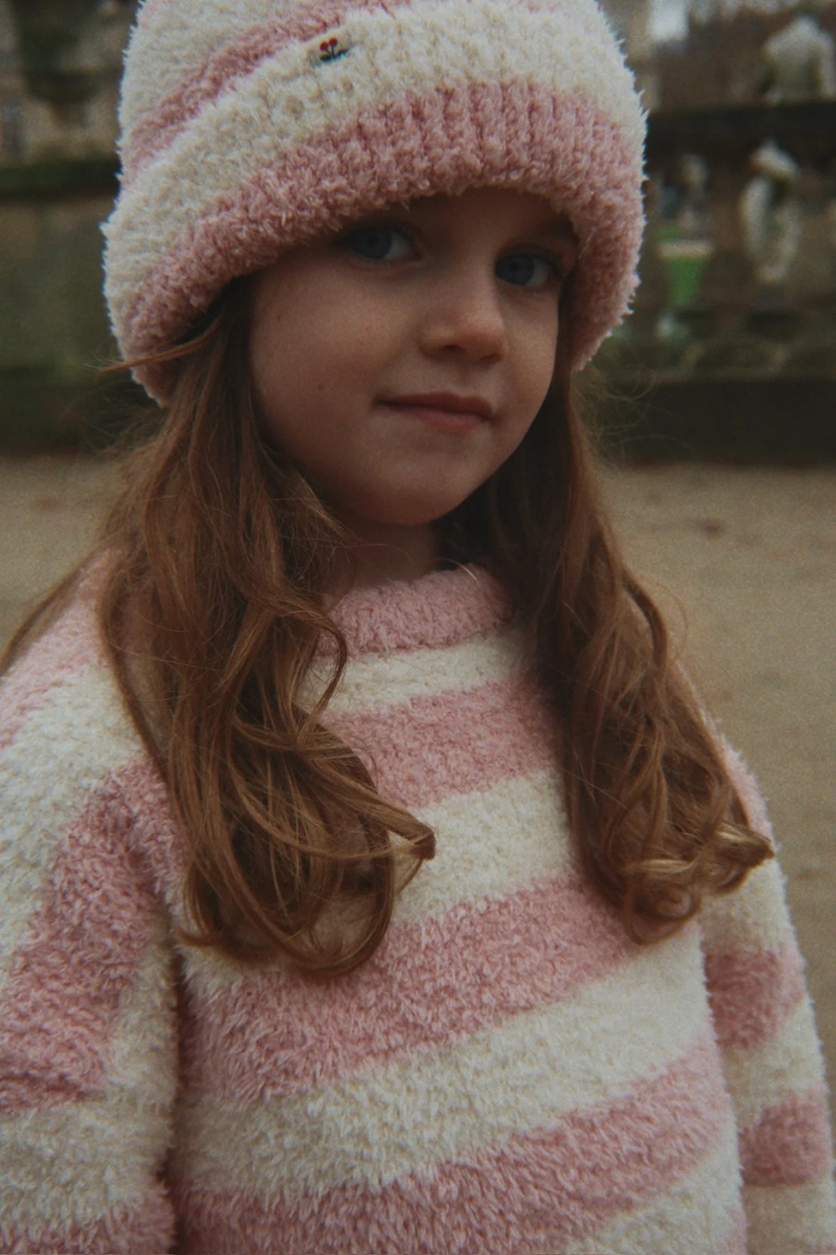 Softy Pullover Rosy Stripe von Konges Sløjd im Kinder-Outfit