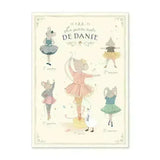 MOULIN ROTY Poster 5 Balletpositionen 50x70 cm - Nook' d' Mel - Kinder Concept Store