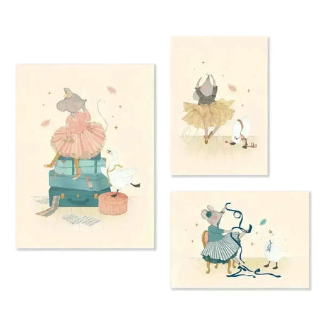 MOULIN ROTY 3 Poster La Petite Ecole de Danse - Nook' d' Mel - Kinder Concept Store
