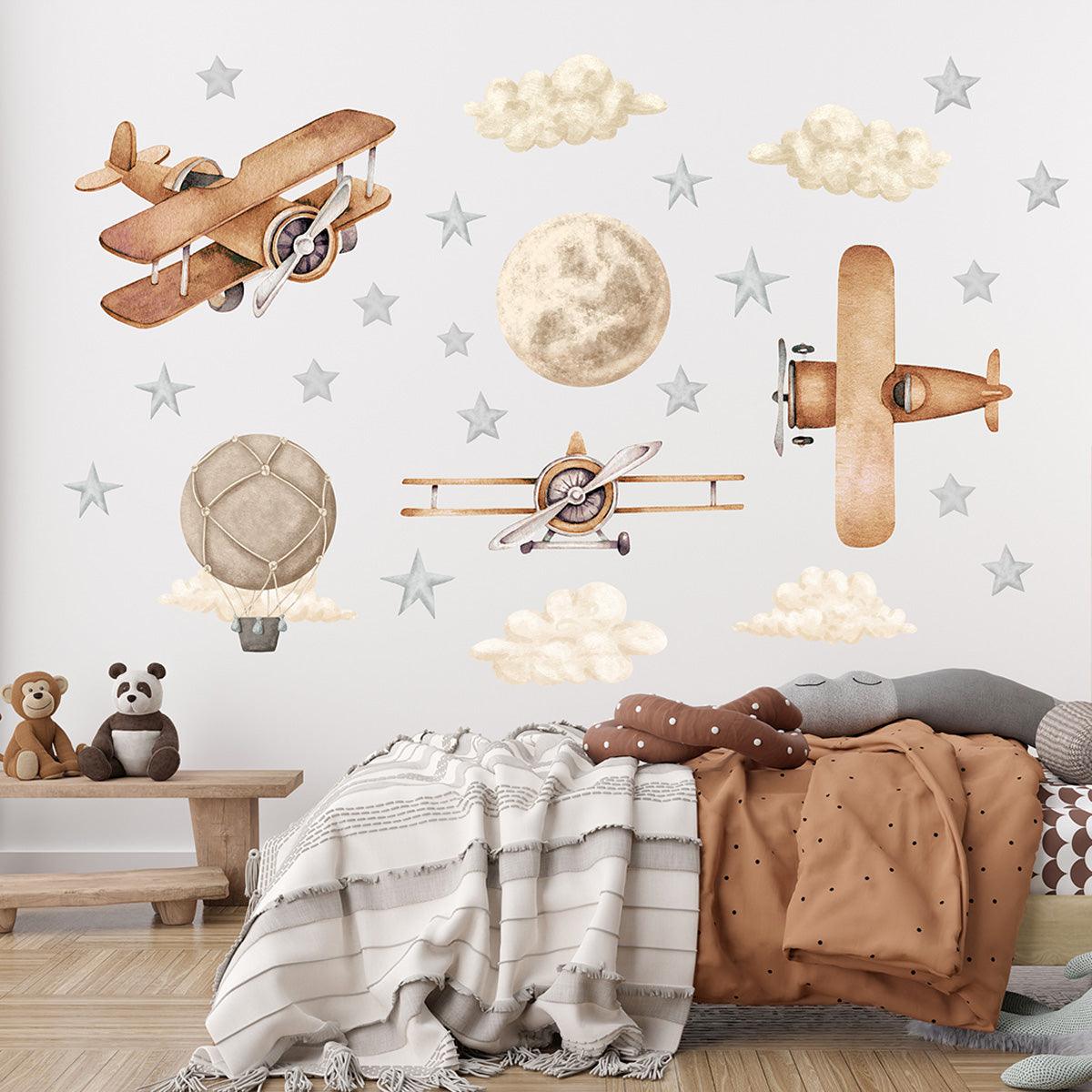 Wandtattoo Kinderzimmer - Flugzeuge - Nook' d' Mel - Kinder Concept Store