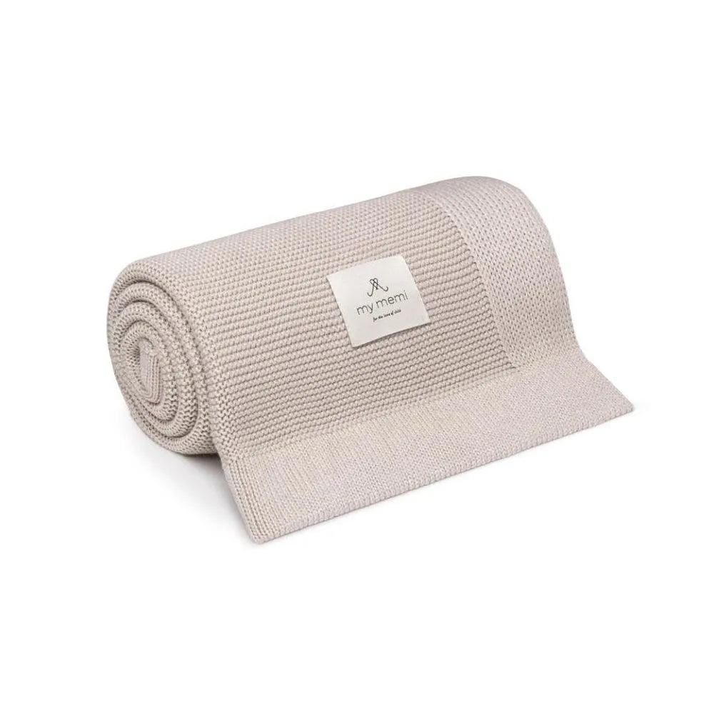 My Memi - Bambus Babydecke Classic - Hell Beige