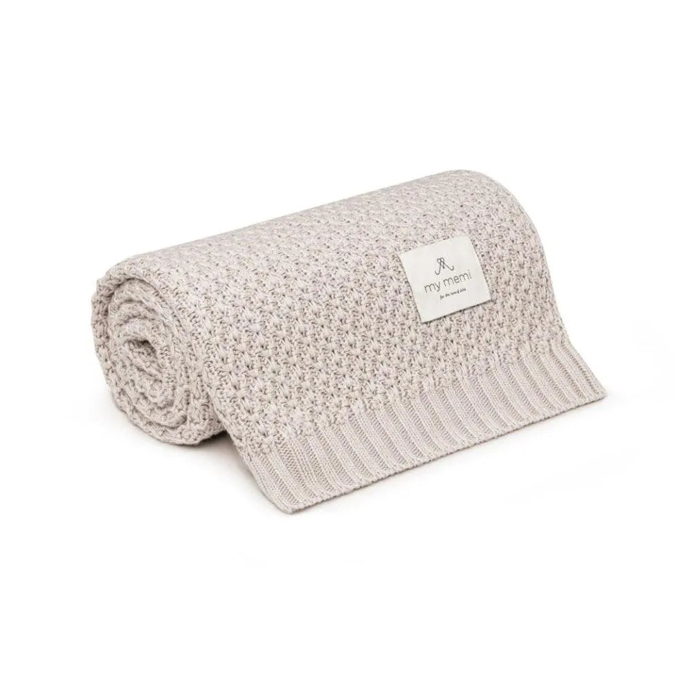 My Memi - Bambus Babydecke Kette - Hell Beige