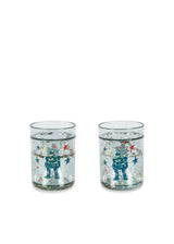 Konges Sløjd Glitzerbecher 2er Set "Hero Robot" – Kinder Trinkbecher