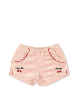 Konges Sløjd Kinder-Shorts mit Rüschen Ellie "Amour Stripe"