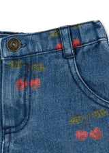 Konges Sløjd Kinder-Shorts Magot "Ma Grande Cerise Denim"