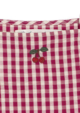 Konges Sløjd Kleid Isotta "Raspberry Check" – Kariertes Sommerkleid aus Bio-Baumwolle