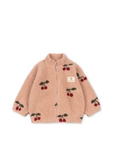 Konges Sløjd Jody Teddyjacke Ma Grande Cerise Blush – Kinder Fleecejacke
