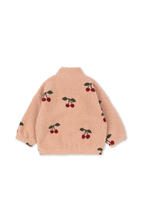 Konges Sløjd Jody Teddyjacke Ma Grande Cerise Blush – Rückansicht