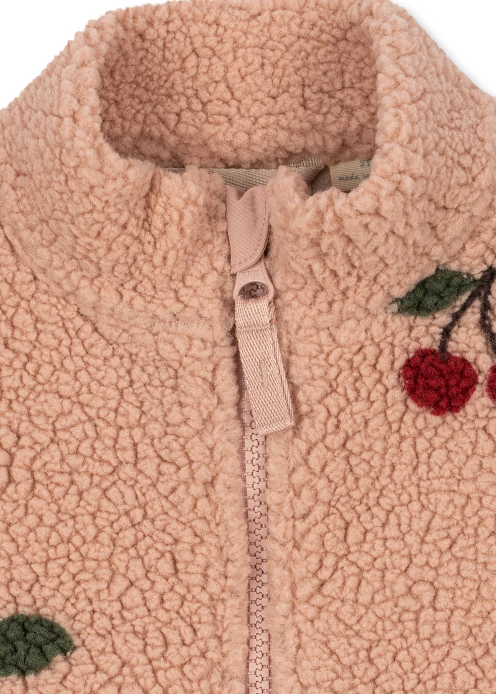 Konges Sløjd Jody Teddyjacke Ma Grande Cerise Blush – Seitenansicht