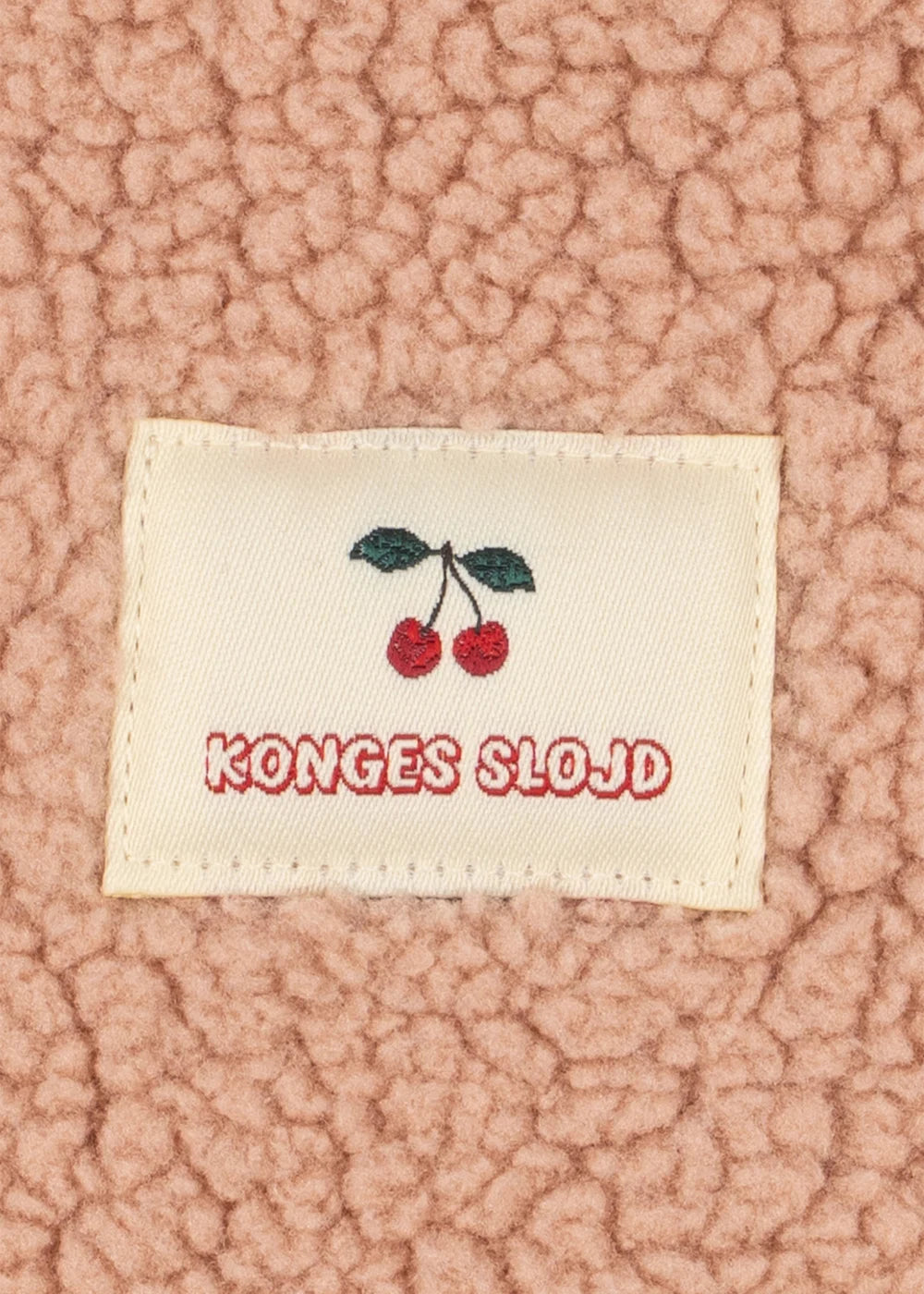 Konges Sløjd Jody Teddyjacke Ma Grande Cerise Blush – Detailansicht