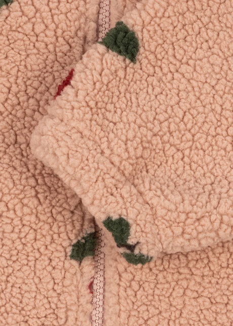 Konges Sløjd Jody Teddyjacke Ma Grande Cerise Blush – Teddy Fleece Detail