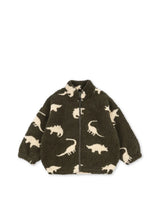 Konges Sløjd Jody Teddyjacke Dino Silhouette – Kinder Fleecejacke