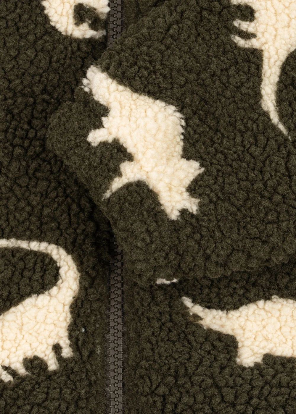 Konges Sløjd Jody Teddyjacke Dino Silhouette – Detailansicht