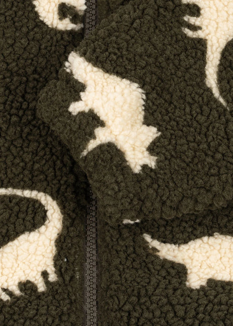 Konges Sløjd Jody Teddyjacke Dino Silhouette – Detailansicht