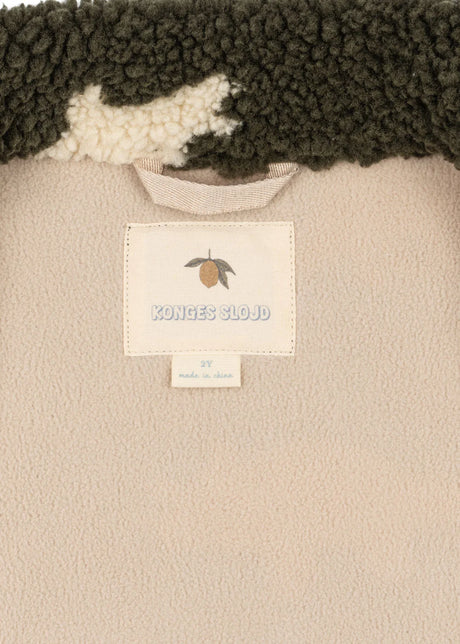 Konges Sløjd Jody Teddyjacke Dino Silhouette – Teddy Fleece Detail
