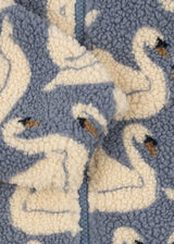 Konges Sløjd Jody Teddyjacke Swan – Detailansicht Kinder Fleecejacke