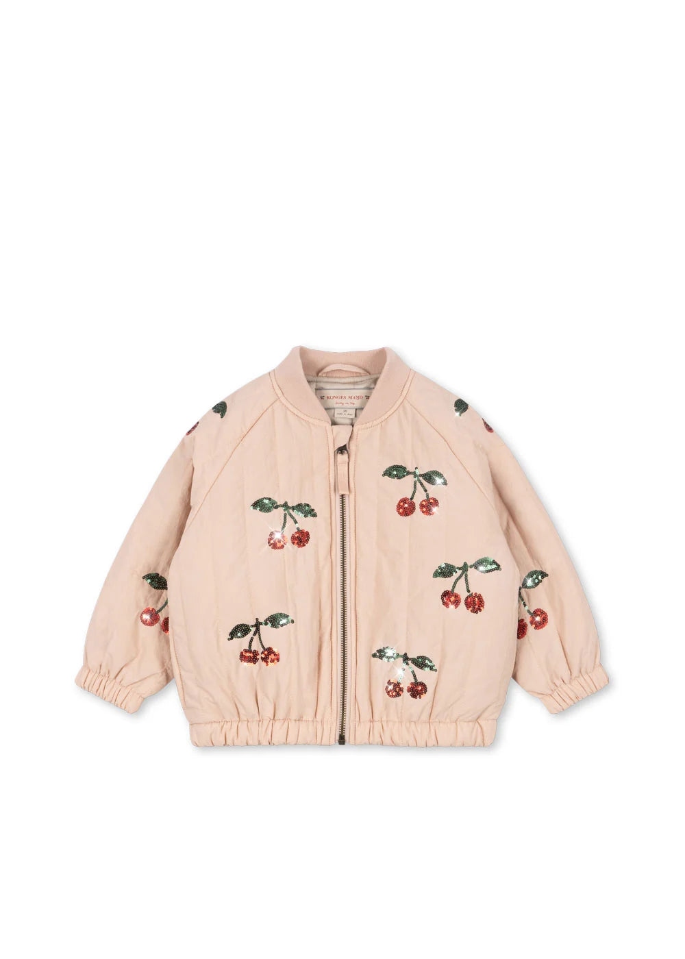 Konges Sløjd Juno Pailletten-Bomberjacke Cameo Rose – Kinder Thermojacke