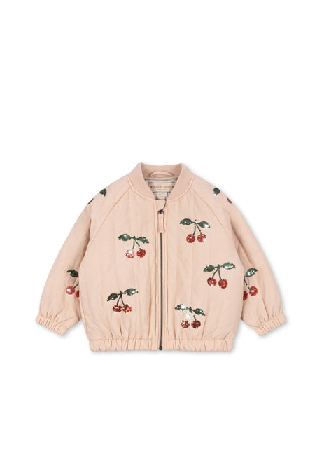 Konges Sløjd Juno Pailletten-Bomberjacke Cameo Rose – Kinder Thermojacke