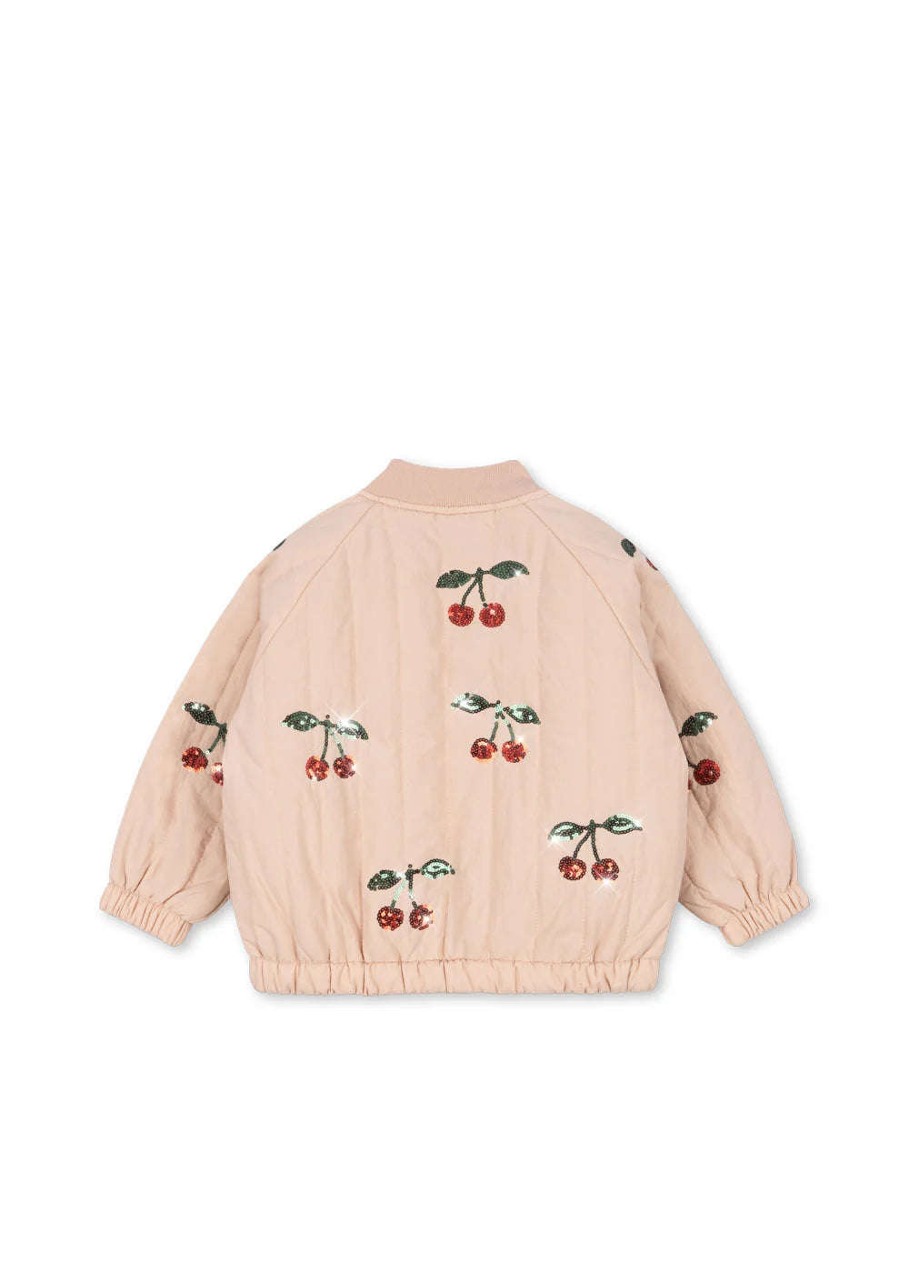 Konges Sløjd Juno Pailletten-Bomberjacke Cameo Rose – Jackendetail