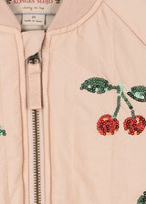 Konges Sløjd Juno Pailletten-Bomberjacke Cameo Rose – Seitenansicht