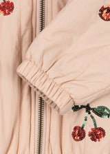 Konges Sløjd Juno Pailletten-Bomberjacke Cameo Rose – Detailansicht