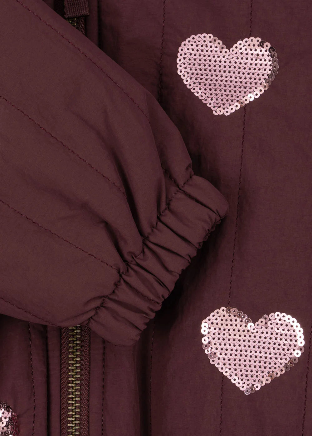 Konges Sløjd Juno Pailletten-Bomberjacke für Kinder „Decadent Chocolate“