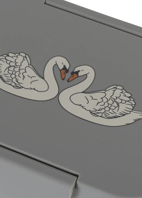 Konges Sløjd Brotdose Swan Blue – Lunchbox Detail