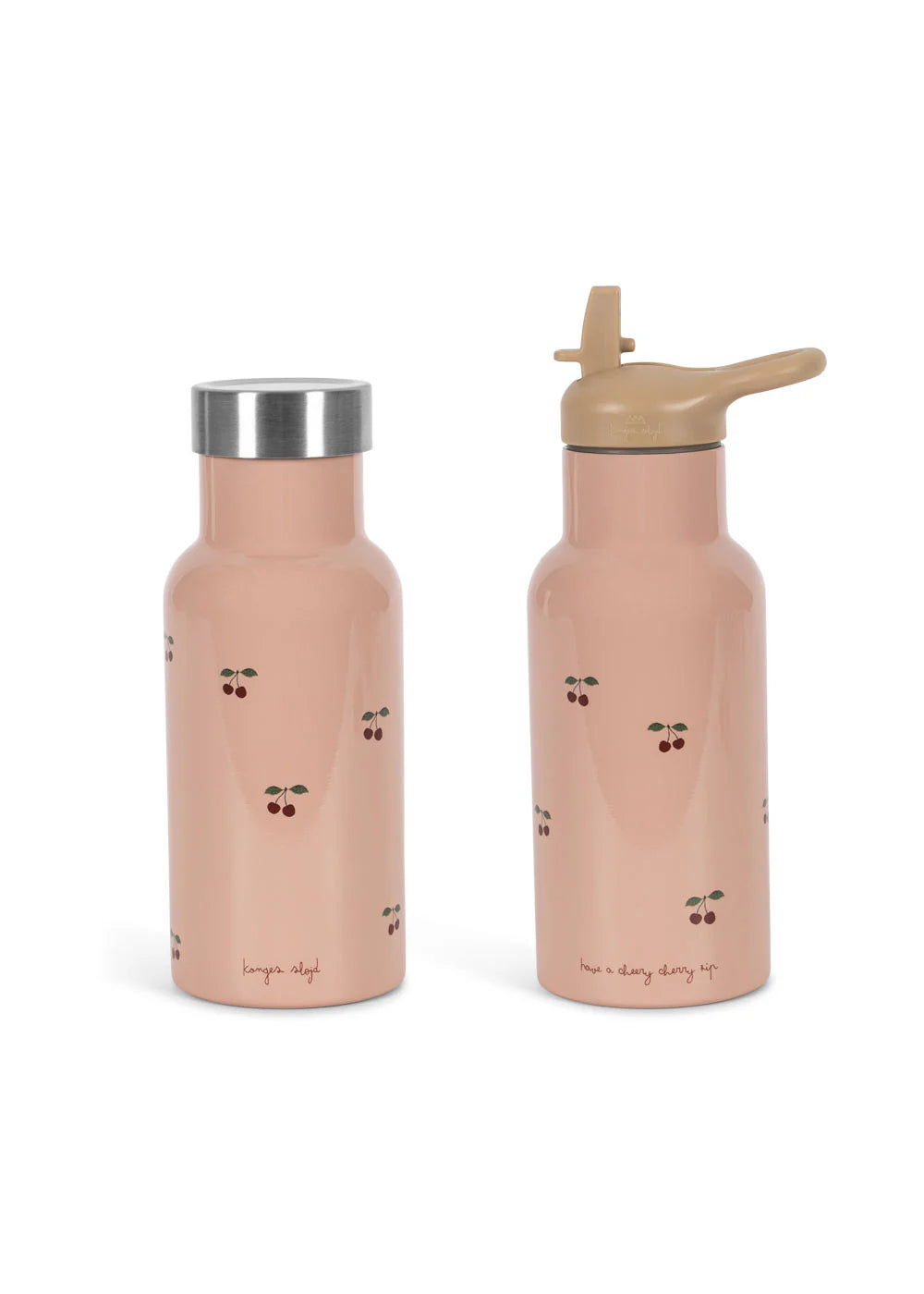Konges Sløjd Thermo Trinkflasche für Kinder – 350 ml "Cherry Pink"