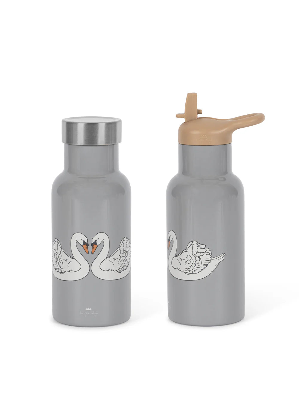 Konges Sløjd Thermo Trinkflasche für Kinder – 350 ml "Swan Blue"