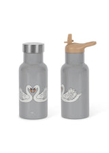 Konges Sløjd Thermo Trinkflasche für Kinder – 350 ml "Swan Blue"