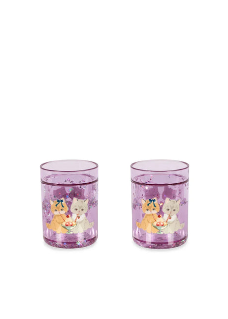 Konges Sløjd Glitzerbecher für Kinder im 2er-Pack – Kitty Gelateria