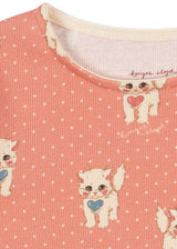 Konges Sløjd Ella Langarmshirt Ciao Miao Rose – Detailansicht