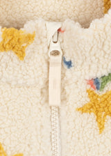 Konges Sløjd Jody Teddy-Pulli Rainbow Star – Fleece-Detail