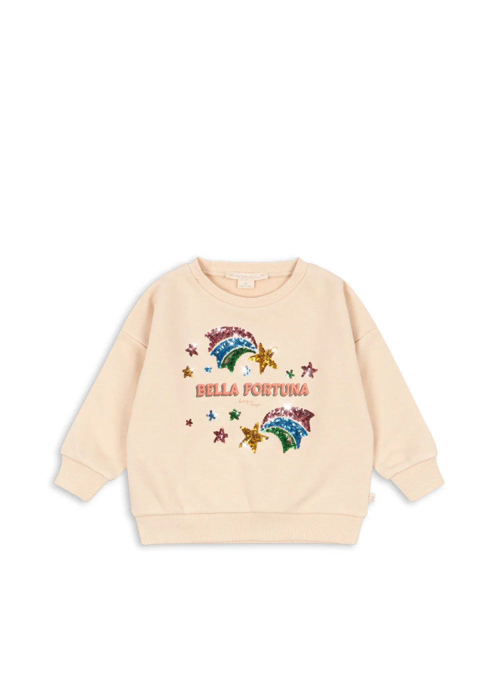 Konges Sløjd Lou Pailletten-Sweatshirt Buttercream