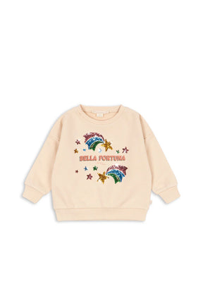 Konges Sløjd Lou Pailletten-Sweatshirt Buttercream