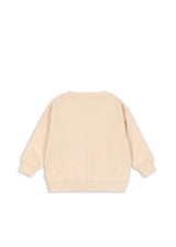Konges Sløjd Lou Pailletten-Sweatshirt Buttercream – Detailansicht