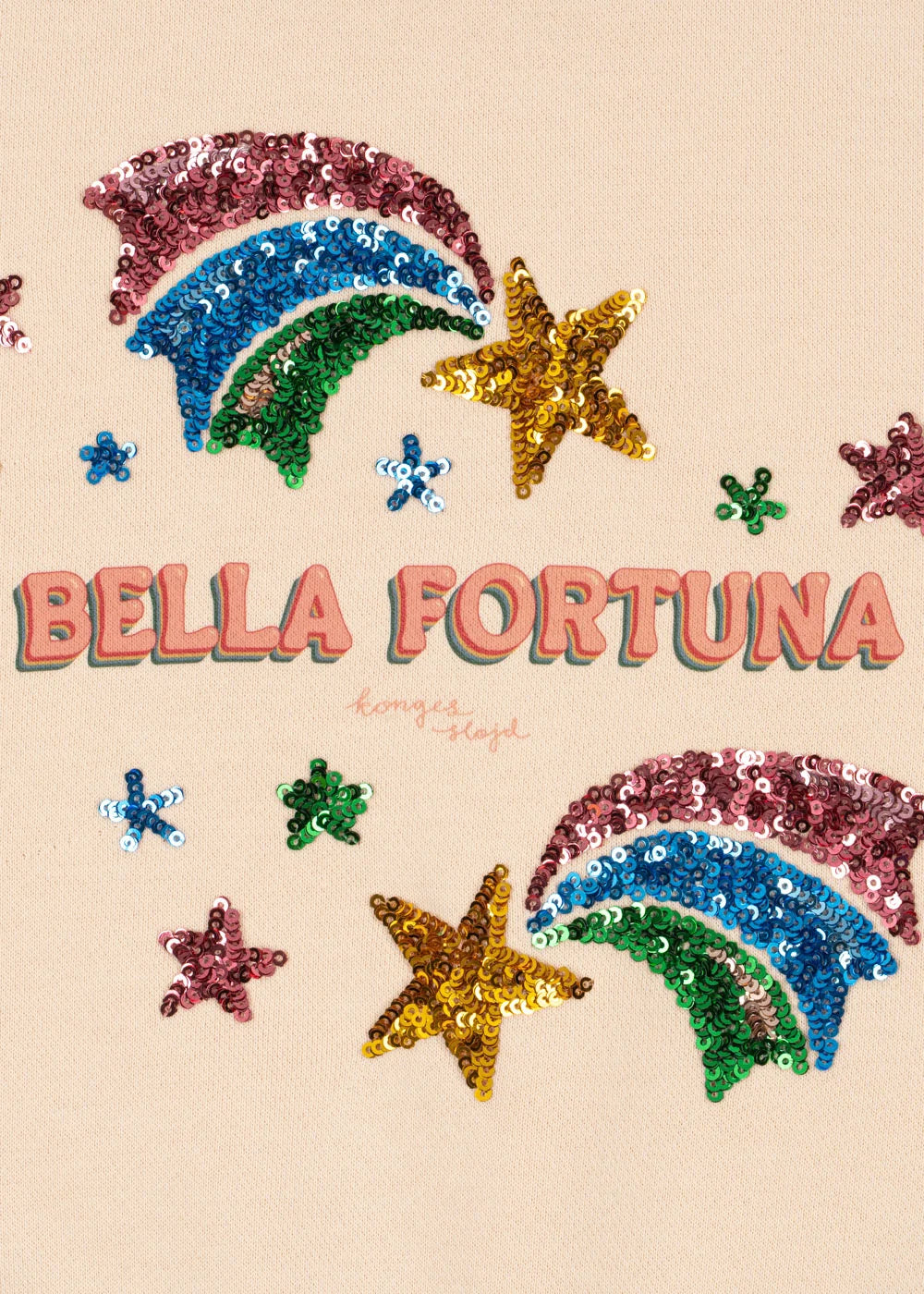 Konges Sløjd Lou Pailletten-Sweatshirt Buttercream – Produktdetail