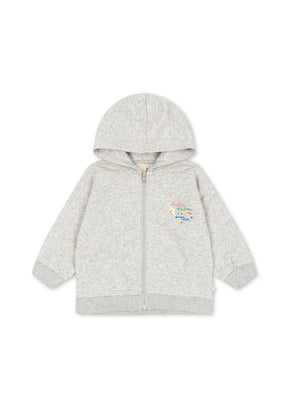 Konges Sløjd Lou Pailletten-Sweatjacke Grey Melange